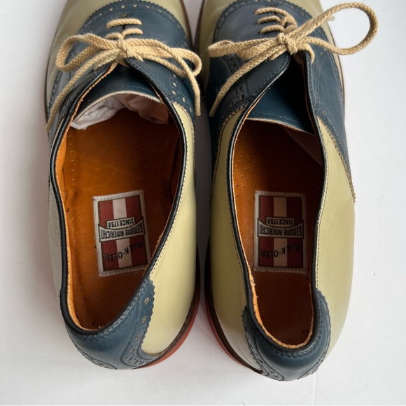 Vintage Walk-Over Genuine American Leather Oxford Saddle Shoes Size 13 D… - Picture 7 of 13